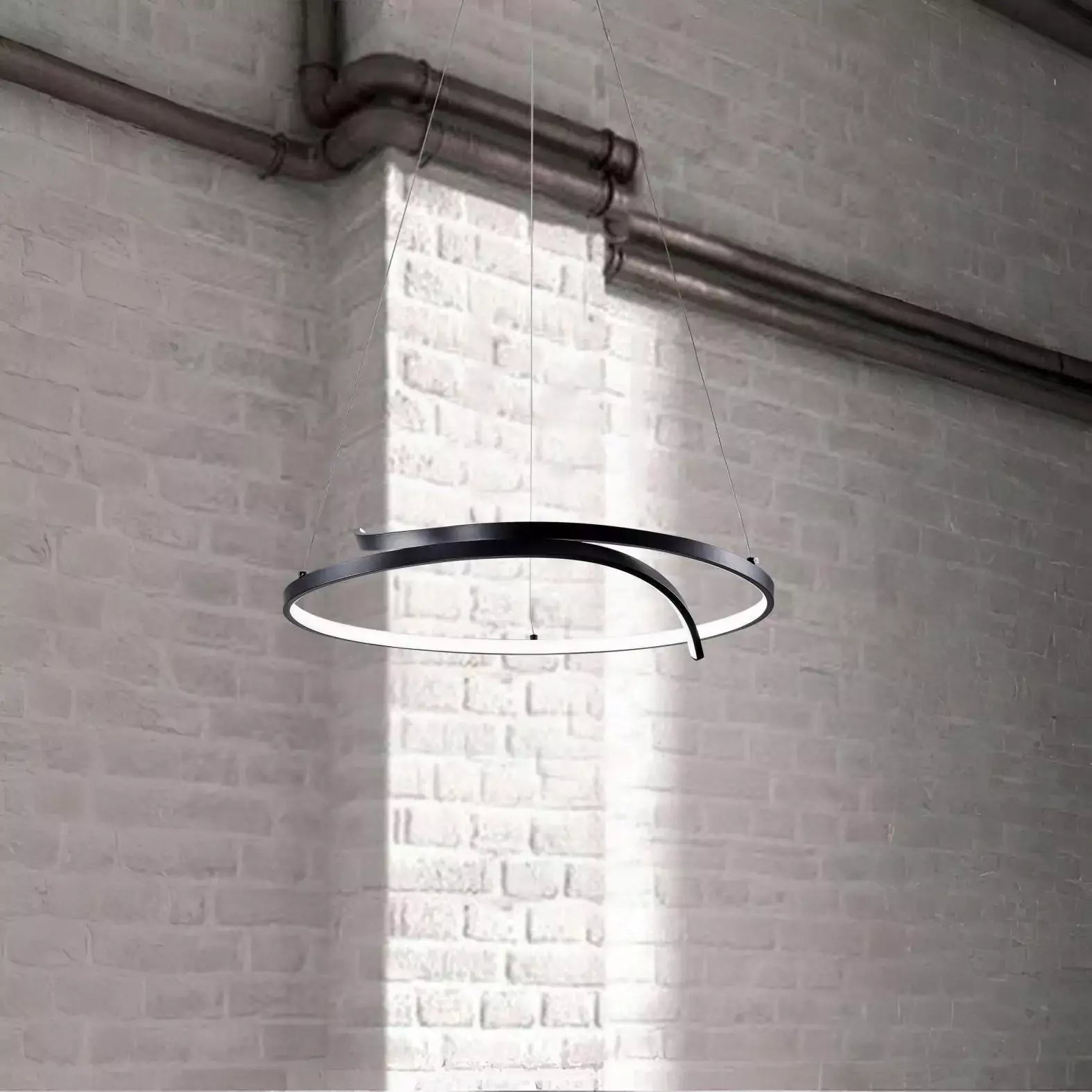 Lámpara de techo LED negra | Minimalista - DekoArte