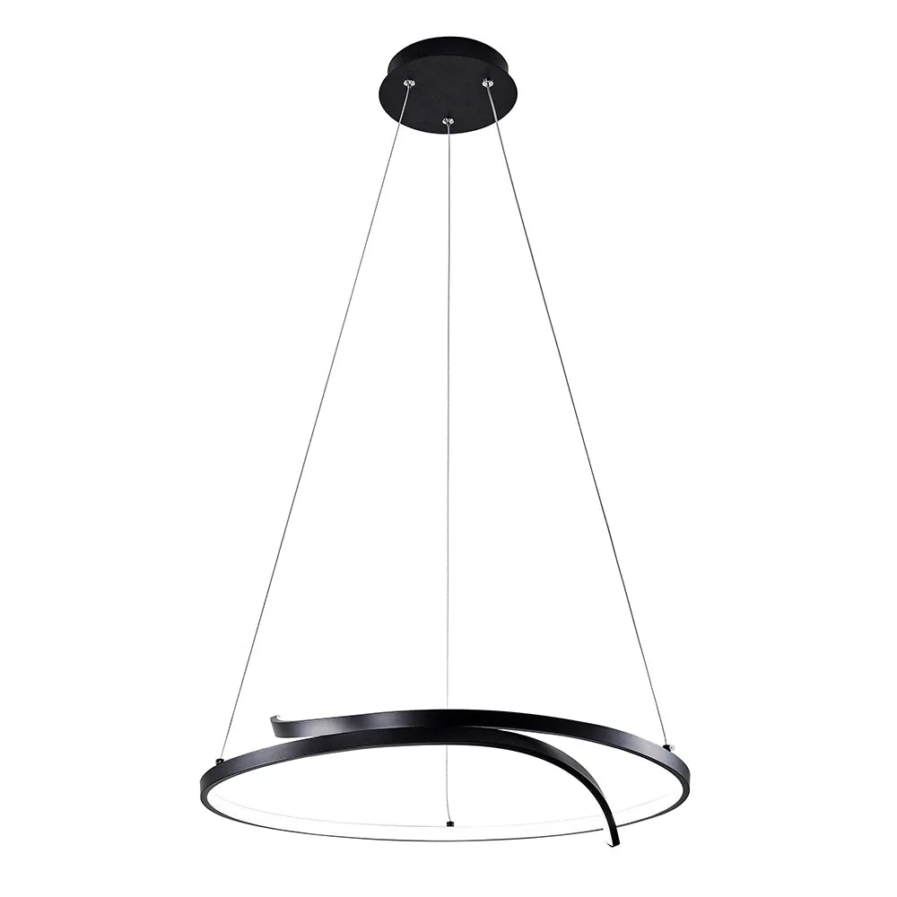 Lámpara de techo LED negra | Minimalista - DekoArte