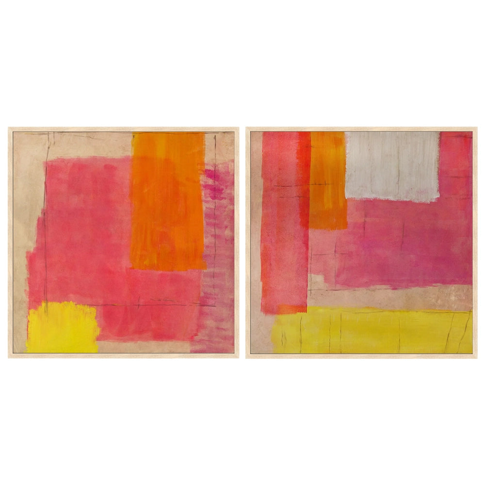 Cuadros alegres abstractos | Pintado a mano