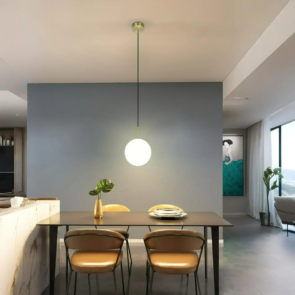 Lámpara de techo colgante en latón cepillado | Diseño atemporal 