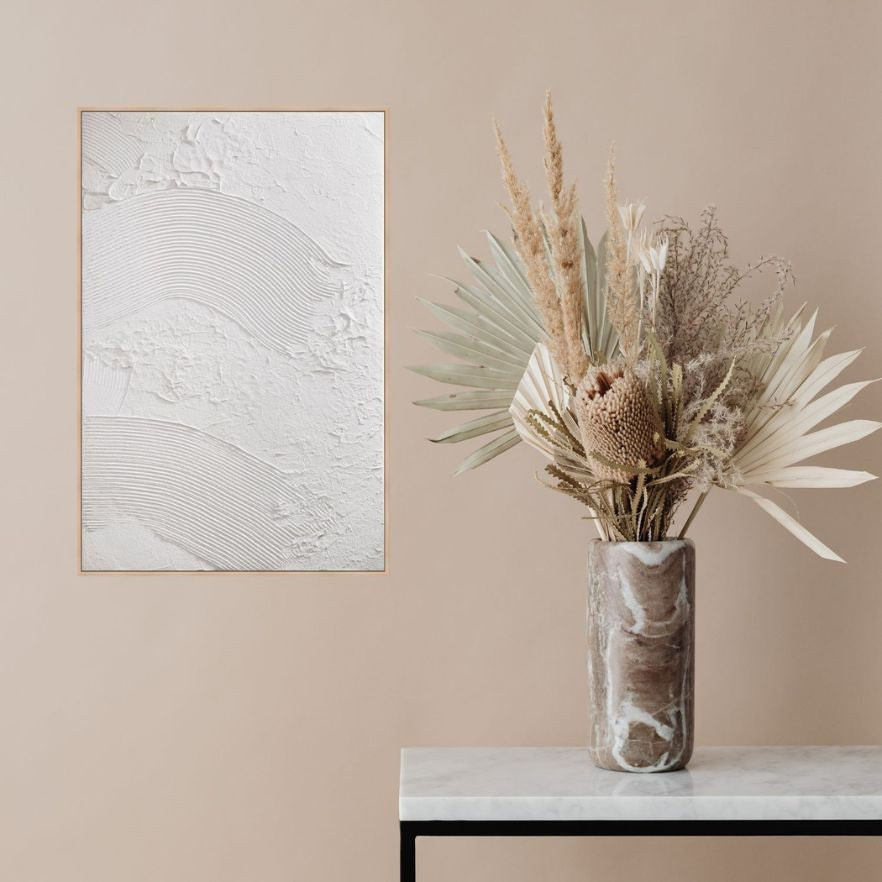 Cuadro en relieve con marco de madera